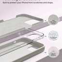 for iPhone 15 Pro Case Liquid Silicone Slim Shockproof Protective Cover 6.1 Inch Anti-Scratch Drop Protection,Stone