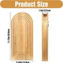 2 Pack Wood Wall Planter Vase,Wall Vases for Flowers Boho Walls Decor Wooden Vases Mounted Wooden Planters Holder Walls Plant for Living Room, Bedroom, Bathroom-11.75X5.45 Inches