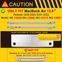 MEEgoodo Case for M5/M4/M3/M2 MacBook Air 13.6 inch Case 2026 2025 2024 2022, Fit Model A3449/A3240/A3113/A2681, Laptop Hard Shell Compatible with MacBook Air 13 inch, Cherry Blossoms