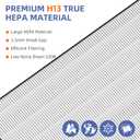 HAP602 Replacement Filter for ECOSELF HAP602/HAP602WF Air Purifier,3 in 1 High-Efficient H13 True HEPA with Acticated Carbon Filtration for Home,4 Pack