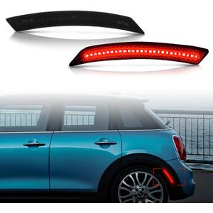Bestview Side Marker Light Assembly Compatible for MINI Cooper R55 R56 R57 R58 R59 R60 R61 2007-2015, Red Rear Fender Bumper Lamps, Smoked Lens 2PCS Bestview Side Marker Light Assembly Compatible for MINI Cooper R55 R56 R57 R58 R59 R60 R61 2007-2015, Red Rear Fender Bumper Lamps, Smoked Lens 2PCS
