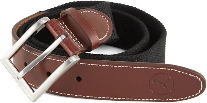 PUMA Golf Men's Needlepoint Canvas Belt, Medium