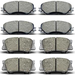 8PCS Front Rear Ceramic Brake Pads Replacement Kit Fits For 2010-2012 Lexus HS250h,For 2006-2018 Toyota RAV4 (D1210 D1212)