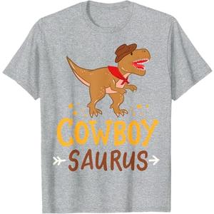 Cowboy Saurus Dinosaur T-Rex Western Costume T-Shirt Small