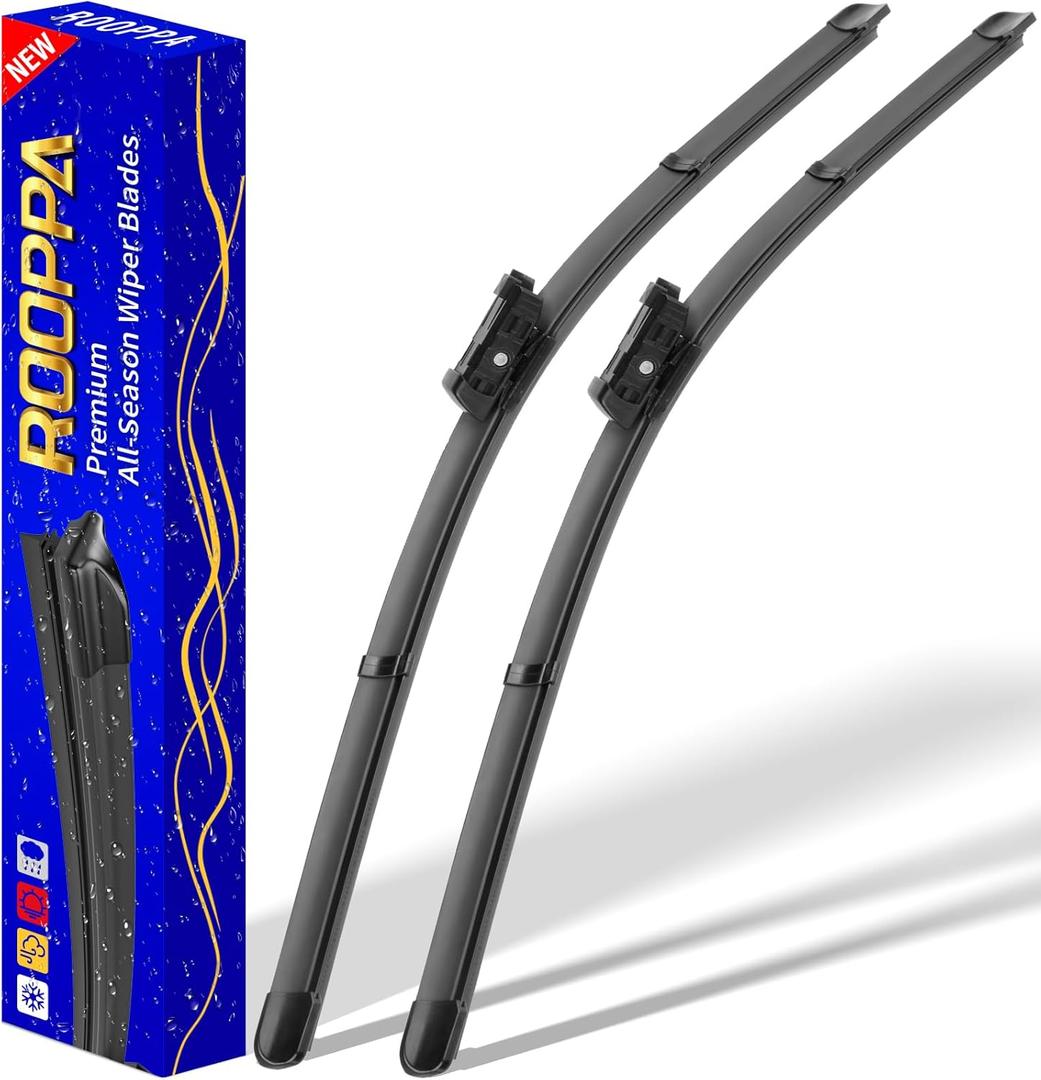 2 wipers Replacement For 2017-2023 Tesla Model 3/2020-2023 Model Y Original Equipment Replacement Wiper Blade - 26"/19" (Set of 2) Top Lock