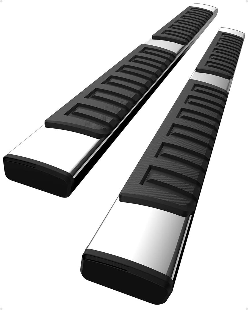 Running Boards Compatible with 2019-2024 Dodge Ram 1500 Crew Cab(Excl.2019-2023 Classic),Stainless Steel Side Bars for 2019 2020 2021 2022 2023 2024 Ram 1500 New Body Supercrew Cab Only