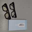 livho Oversized Eyewear Frame for Woman and Men - Rectangle Fashion Glasses for Computer, Chic Preppy Frame