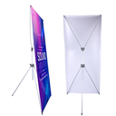 SUERUI Adjustable X Banner Stand Fits Any Banner Size Width 23" to 32" and Height 63" to 78",Portable Retractable Banner Holder with Carrying Bag - Customize Banner for Trade Show, Exhibition, 2 Pack