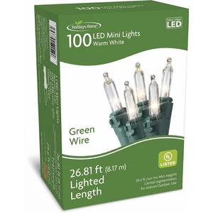 100 Mini LED Lights Warm White - Pack of 2