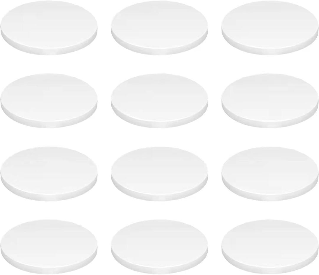 Ceramic White Coralline Coral frag Plugs Coral frag Base Round/Big Size Round/Hexagon (round70mm12pcs)