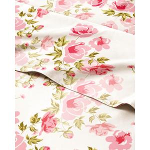 Floral Sheets - Pink Floral Bed Sheet Set - 1 Flat, 1 Fitted & 1 Pillowcase w/ Deep Pockets - Comfy, Wrinkle & Fade Free - Boho Botanical Bedding - Ultra-Soft, Breathable and Cooling - Twin Size Set (05 - Bloom)