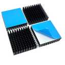 40mm Heatsink Aluminum Heatsink, 40x40x11mm+3M8810 Thermal Conductive Adhesive Tape. Suitable for TEC1-12706 Thermal Peltier Module, Peltier Cooler, Stepper Motor Cooling 40mmx40mmx11mm