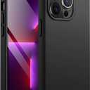 Silicone Case for iPhone 13 Pro Max 6.7-Inch, Silky-Soft Touch Full-Body Protective Phone Case, Shockproof Cover with Microfiber Lining (Black)