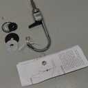 GE Kitchen Faucet |Single-Handle Faucet for Kitchen or Bathroom | Compatible With GE Water Filtration System & Various GE Models for Kitchen Sink | Sleek Chrome and Black Design