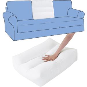 HOMBYS Removable Sofa Waist Cushion Couch Back Cushions Replacement Stuffing Fill Back Pillow 1 Pack, Lumbar Support Pillow for Sofa, Couch, 26 x 19 (White)