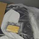 Nappa Leather Car Seat Covers Fit for Tesla Model Y 2017 2018 2019 2020 2021 2022 2023 2024, Soft and Comfortable, Easy to Clean.Reserved Seat Belt Hole-White