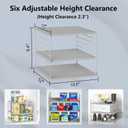 Upgraded Pantry Organizers and Storage- Divided Compartment Holder for Foil and Plastic Wrap Organizer- Kitchen Organizers and Storage for Aluminum Foil, Wraps, Box- Organization and Storage