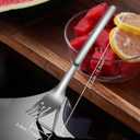 2 x Watermelon Slicer Cutter 2 Pack, 2-in-1 Watermelon Fork Slicer, Summer Watermelon Cutting Artifact, Stainless Steel Fruit Forks Slicer Knife for Family Parties Camping