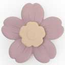 Suction Spinning Toy, Silicone Toddler Sensory Toys for Bath Toys Birthday Gift (Cream&Dusty Lilac)