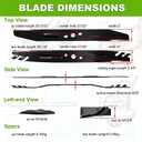 LM2130SP Mulching Blade 21inch Replacement for EGO LM2119SP LM2135SP Mower