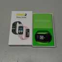 FITVII FINO 2 Slim Fitness Tracker, Smart Watch with Blood Oxygen, Sleep Monitor, 24/7 Heart Rate & Blood Pressure, IP68 Waterproof Health Activity Trackers with Calories Step Counter for Women Men (Black)