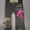 Rechargeable Milk Frother, 3 Speed Electric Milk Frother Handled with Wand and Egg Whisk Attachments, for Coffee, Matcha and Protein Powder