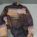 SweatyRocks Women's Tie Dye Sheer Mesh Bodysuit Turtle Neck Long Sleeve Going Out Leotard Tops, Medium