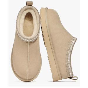 Genuine Suede Fuzzy Slippers for Women Winter Warm House Shoes Cozy Mini Boots for Indoor Outdoor, Size 40