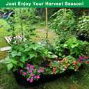 KLEWEE Fabric Raised Garden Bed, 128 Gallon 6 x 3FT Garden Growing Bags for Planting Vegetables, Flowers and Herbs, Breathable Plant Bed Large Grow Planter Bags 8 Grids