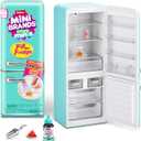Mini Brands Fill The Fridge Playset w/UV Light by ZURU, Collectibles, DIY, Resin Play, Exclusive Recipe, NOT Edible, 8+