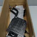 Universal Wheelchair Footrest Replacement - Adjustable Composite Footboard & Heel Loop, Foldable Comfort Support, Affordable, Black, Lightweight, Easy Installation