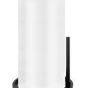 Paper Towel Holder Countertop, Standing Paper Roll Holder with Anti Slip Weighted Base, Stainless Steel Freestanding Paper Towel Holder for Kitchen, Black