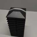 Goovilla 4x4 Post Caps Black(Actual 3.5" x 3.5"), 24 Pack Fence Post Caps with 48 Screws and Easy Installation, Sturdy Waterproof Plastic Deck Post Caps with Frosted Finishing Touch, Protect Wood Post