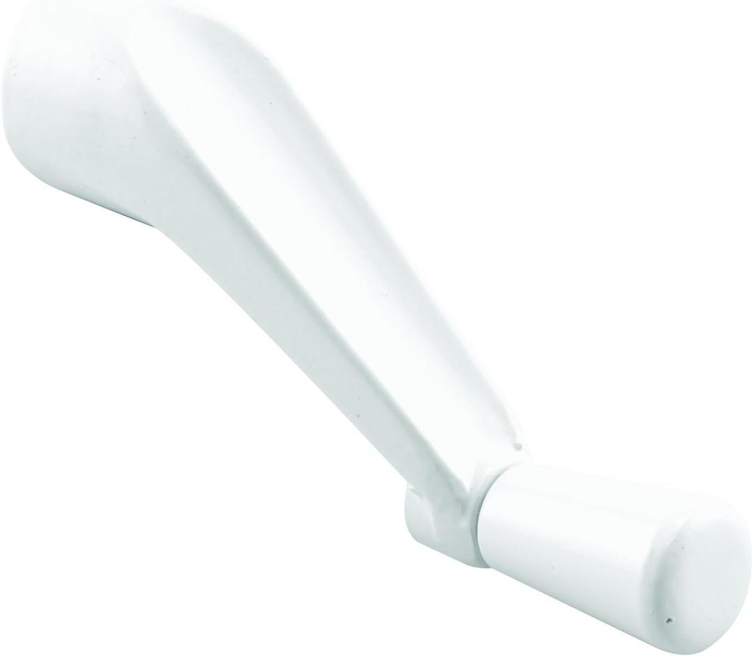Prime-Line H 4106 Spline Socket Crank Handle, White, Smooth 360-Degree Operation (Single Pack)