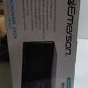 Emerson MW7302B Compact Countertop Microwave Oven with Touch Control, LED Display, 700W, 10 Power Levels, 6 Auto Menus, Glass Turntable and Child Safe Lock, 0.7 Cu., Ft. Black