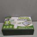Vacuum Bags for Travel with Rechargeable air Pump, 9 Packs of 3 Sizes Vacuum Seal Bags for Clothing (9 Combo Set)