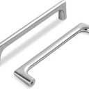 Lardmon 20 Pack Brushed Satin Nickel Modern Cabinet Pulls 5 Inch(128mm) Hole Center Timeless Drawer Pulls Vanity Pulls Classic Solid Kitchen Cabinet Handles Hardware, 5.4 Inch(138mm) Total Length