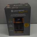 West Bend Timeless 12-Cup Programmable Coffee Maker with Brew Strength Selector for Hot and Iced Coffee, Includes 1-4 Cup Brew Option and Permanent Filter (Blue/Gold)