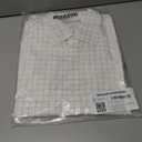 Amazon Essentials Men's Slim Fit Long Sleeve Wrinkle Resistant Stretch Dress Shirt (Lavender White Windowpane)