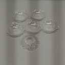 GORGECRAFT 6Pcs Faceted Chandelier Bobeches Candle Holder Bobeche 4 Side Holes 4 Inch Acrylic Clear Replacement Elegant Lamp Candlestick Shade for Hanging Home Restaurant Wedding Birthday Party Decor