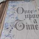 7x5ft Once Upon a Time Backdrop Fairy Castle Books Blue Flowers Photography Background Princess Birthday Baby Shower Party Banner Decorations Supplies Photo Booth Props