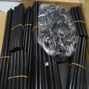 ROJASOP 10 Tier Shoe Rack with Covers,Large Capacity Stackable Tall Shoe Shelf Storage to 50-55 Pairs Shoes and Boots Sturdy Metal Free Standing Shoe Rack Organizer for Closet Entryway Garage (Black)