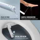 TOTO WASHLET C5 Electronic Bidet Toilet Seat with PREMIST and EWATER+ Wand Cleaning, Elongated, Cotton White - SW3084#01