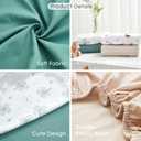 4 Pack Bassinet Sheets - 35"x20" Bedside Bassinet Sheets for Newton, Ezebaby, Angelbliss, AMKE(3 in 1) & Other Large Bedside Sleeper | Ultra Soft & Skin Friendly Bassinet Fitted Sheets for Boys Girls (Green)