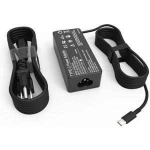 65W USB C Charger for Dell Laptop Charger Latitude 5320 7320 5440 5540 7440 5430 5530 7430 5420 7420 5520 7400 7410 7390 7330 9430 Chromebook 3100 2in1,XPS 13 Replacement Type C AC Adapter Power Cord