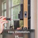 DESLOC Smart Door Lock B200, Smart Deadbolt Lock, Keyless Entry Door Lock, Fingerprint Smart Lock, Smart Locks for Front Door, App Control, Touchscreen Keypad Deadbolts,12-Month Battery, BHMA Grade3