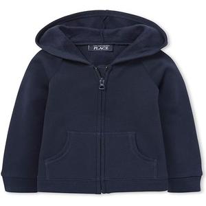 The Children's Place Uniform Fleece Zip Up Hoodie, Large