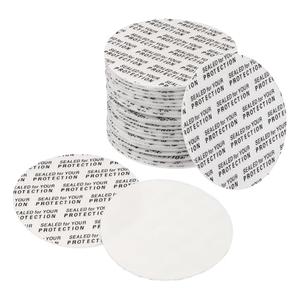 PATIKIL 40mm/1.6" Foam Lid Liner, 200 Pack Adhesive PS Foam Lid Liner Pressure Sensitive Seal Cap Liners Resistant Tamper for Plastic Glass Jar Bottle Cap Seals, Set of 2