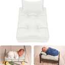 M&G House Newborn Photography Props Small Mattress Pillow Photography Accessories Baby Photoshoot Props Bed Mattress Bed Mat(White)