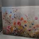 crmotu Large Wall Art for Living Room, Flower Market Botanical Prints, Floral Nature Decor Canvas Pictures, Meadow Wildflower Rustic Home Decorations, Modern Bedroom Farmhouse Wall Decor 24"X48"